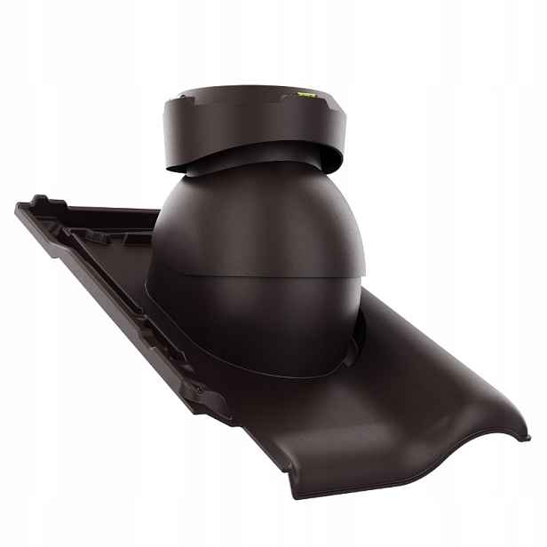 Krbový kanalizační ventilátor fi110 Creaton Titania Hnědý