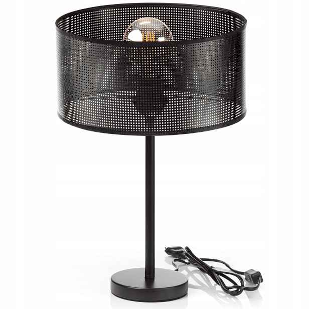 Noční Lampa Stolová Ažurová Dírka 30 CM Kabinet XL Pevná Ledová Polsko