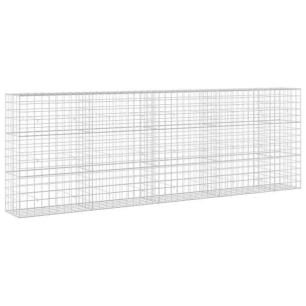 vidaXL Gabion s drátem 3,5 mm a síťkou 10x10 cm 450x50x150 cm