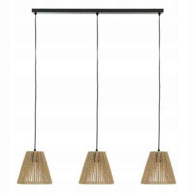Závěsné stropní svítidlo s boho lustrem 3xE27 do obývacího pokoje jídelny 65 cm