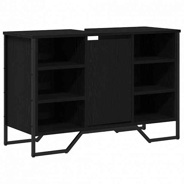 vidaXL Skříňka pod umyvadlo Černý dub 91 x 35 x 60 cm Kompozitní dřevo