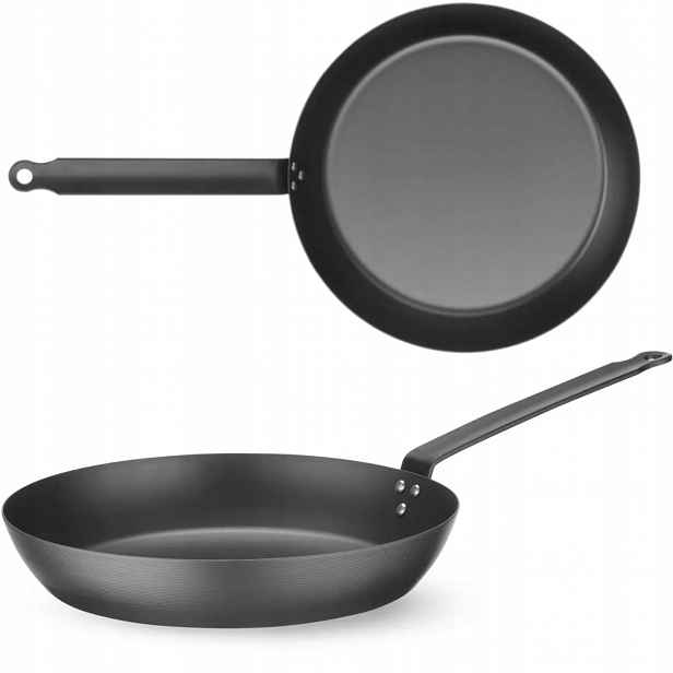 Pánev pro všechny typy sporáků z uhlíkové oceli, průměr 244 mm