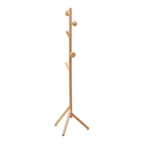 Věšák z bukového dřeva v přírodní barvě 46x170 cm Nadue – Kave Home