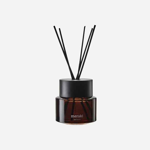 Vonný difuzér 100 ml Meraki DARK WOOD - černý