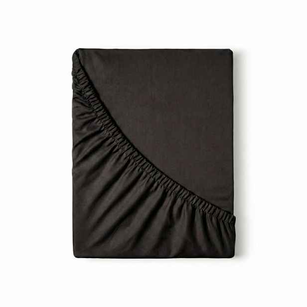 Kvalitex Saténové prostěradlo Luxury collection černá, 220 x 200 cm