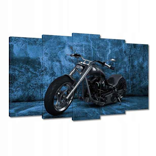 Obrazy 100x60 Modrá stěna Chopper
