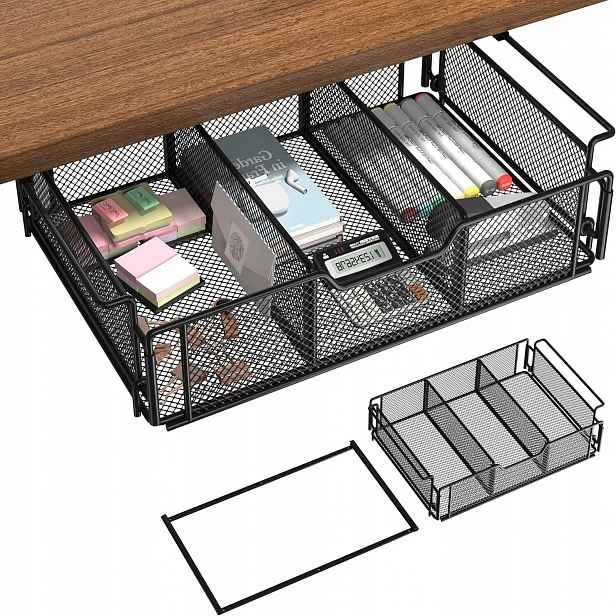 Organizér Pod Psací Stůl S Prázdnou Síťkou, Neviditelný Pro Domácí Skladování