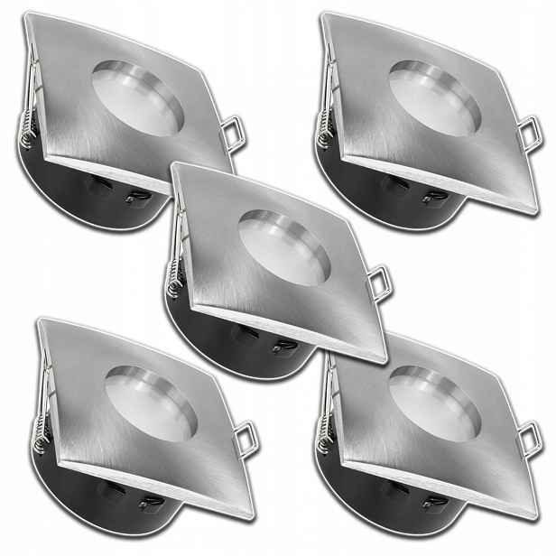 5xVODOTĚSNÉ Hermetické Stropní Svítidlo Halogen Ip 65 Zapuštěné