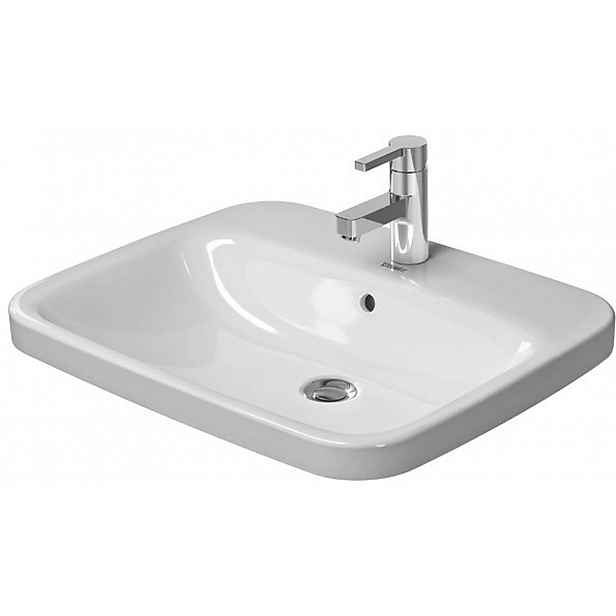 Duravit DuraStyle - Umyvadlo nábytkové 62x50 cm, s 1 otvorem pro baterii, bílá 0374620000