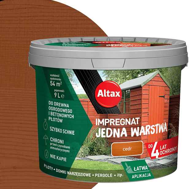 Altax Impregnát Jedna vrstva 9L Cedr