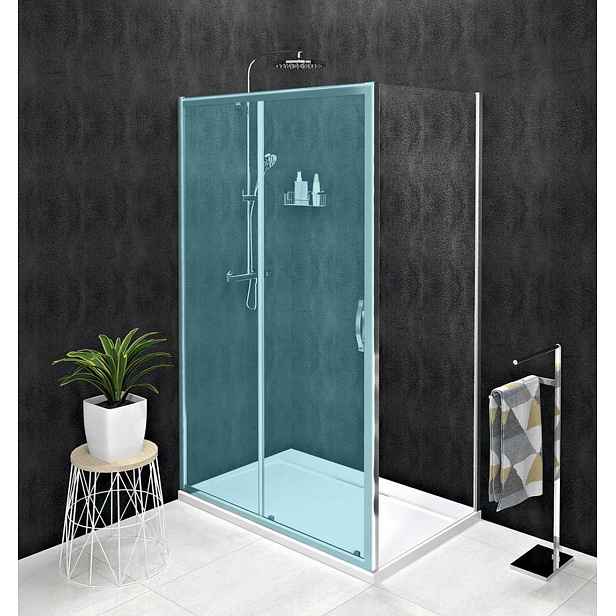Gelco Sigma - Sprchová stěna Simply, 75 cm, Coated Glass, lesklý hliník/čiré sklo GS3175