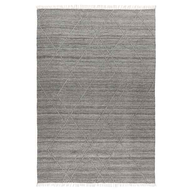Ručně tkaný kusový koberec My Dakar 365 grey – na ven i na doma, 80x150, šedá, chodba / předsíň, Obsession