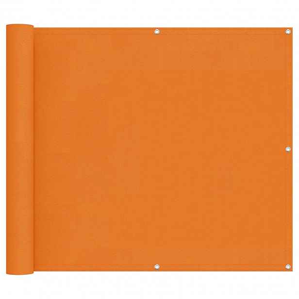 vidaXL Balkonová clona 100 x 200 cm Oxford látka Obdélníkový Oranžová
