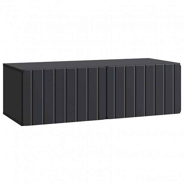 vidaXL Nástěnná TV skříň 98 x 41 x 30 cm Černá Kompozitní dřevo