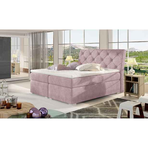 Boxspring Balvin Rozměr: 140 x 200 cm, látka: Omega 91
