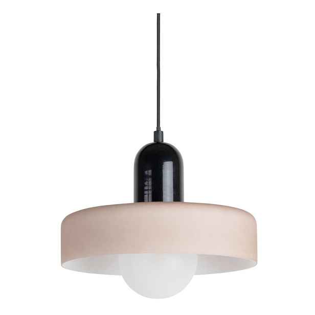 Šedé závěsné svítidlo ø 25 cm Opaco Grato – Leitmotiv