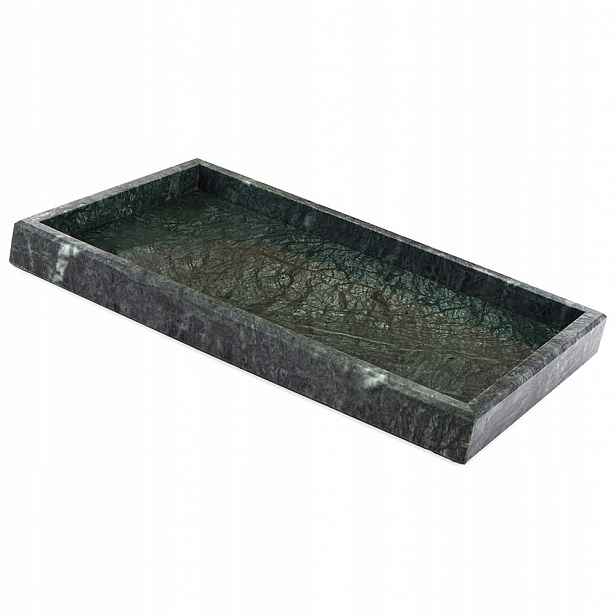 Taca Prostoná Marmurová 30x20cm Zelená Marmur Granit
