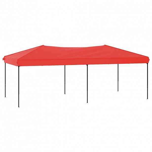 vidaXL Skládací party stan červený 3 x 6 m