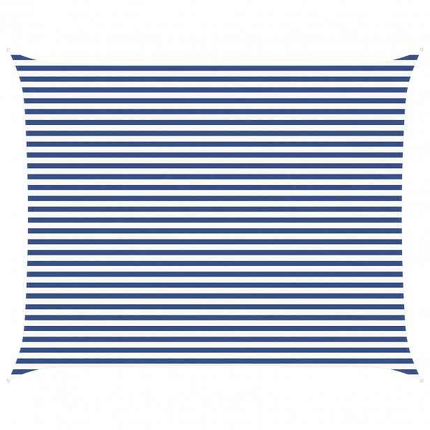 vidaXL Sluneční plachta Modrá a bílá 4 x 5 m 100% polyester Oxford