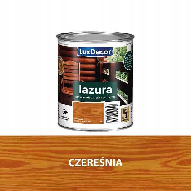 Luxdecor Ochranná A Dekorativní Lazura Na Dřevo 4,5 L Třešeň
