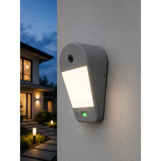 Mimo Šedá Led 18W kamera, Pir senzor pohybu, audio IP54 3000K