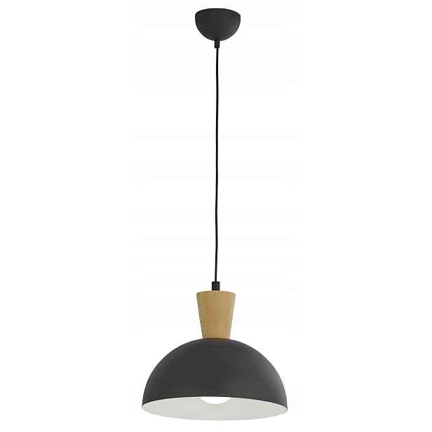 Závěsná lampa Vito Černá 1xE27 31 cm Stropní Svítidlo do obývacího pokoje Domov