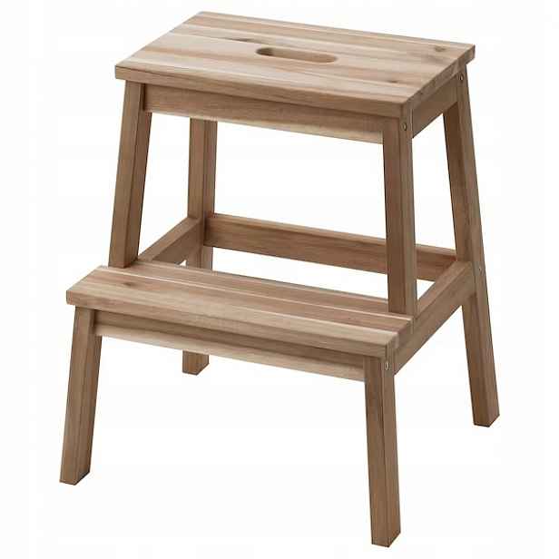 Ikea Bekvam stolička se schodem 50 cm, akácie