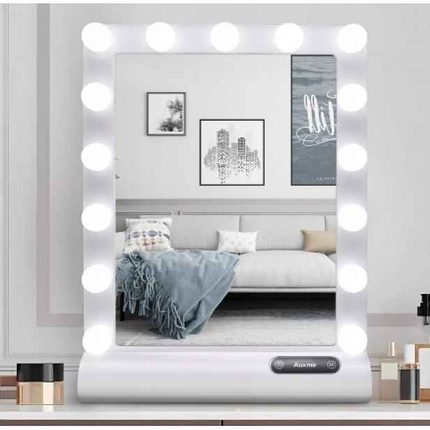 Led Kosmetické Zrcátko 15 Diod, 3 Dotykové Barvy