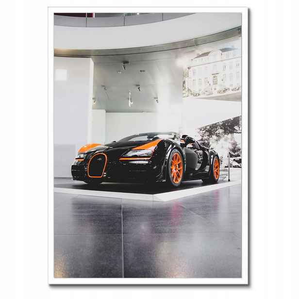 Plakáty v rámu 50x70 Bugatti Auto