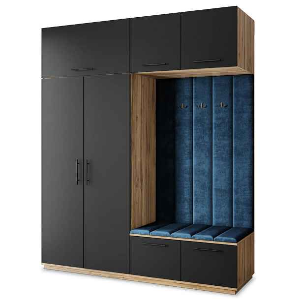 MASSENO MODERNÍ PŘEDSÍŇOVÁ SESTAVA REMA, 200/240/60 cm, dub Wotan