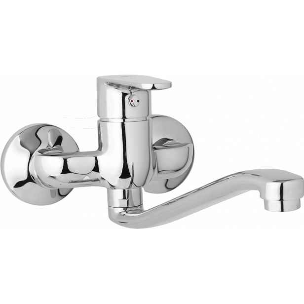 JB Sanitary Nástěnná dřezová a umyvadlová baterie TIRA, rozteč 100 mm, S ramínko 250 mm D10 30 20