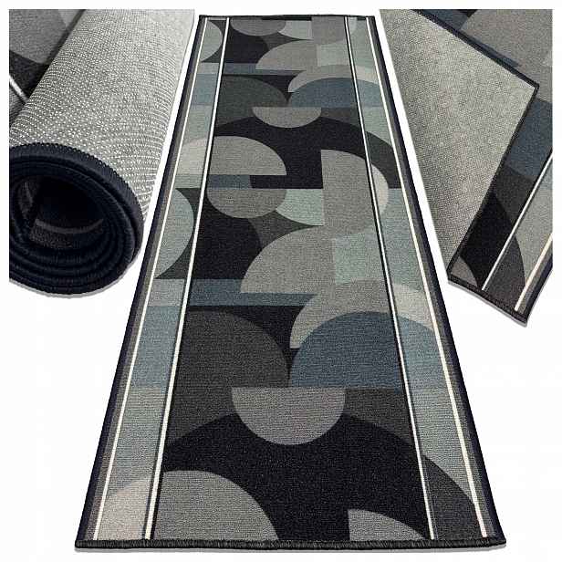 Koberec Běhoun Koberec Protiskluzový Do Kuchyně Chodby Kameleon Grey 67X250CM
