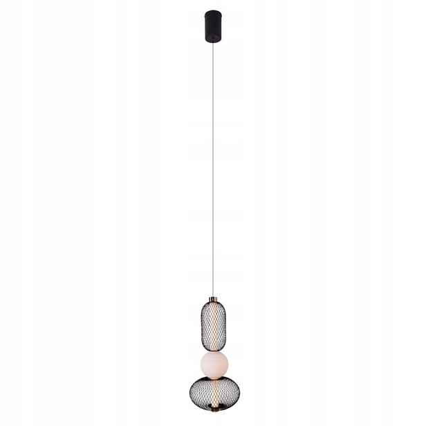 Maxlight Bora P0591 závěsná Led lampa 10W 3000K černá zlatá