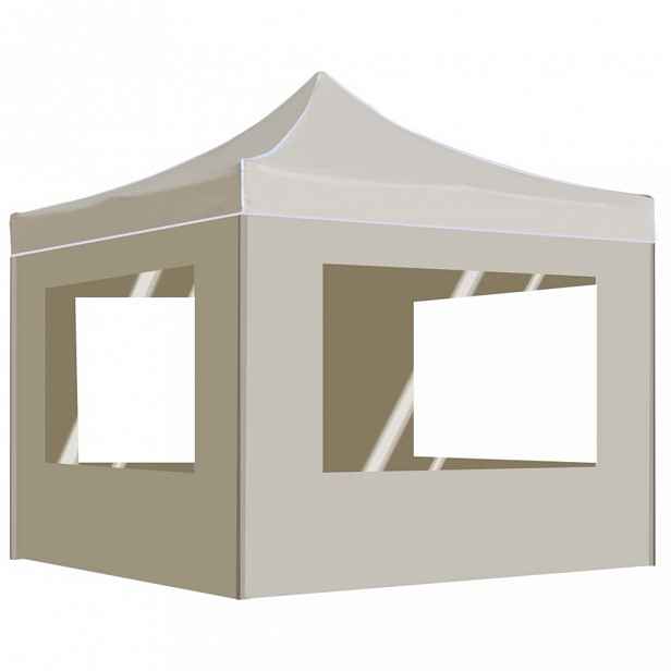 Skládací party stan 3 x 3 m Dekorhome Krémová