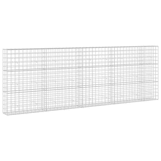 vidaXL Gabion s drátem 3,5 mm a síťkou 10x10 cm 450x30x150 cm
