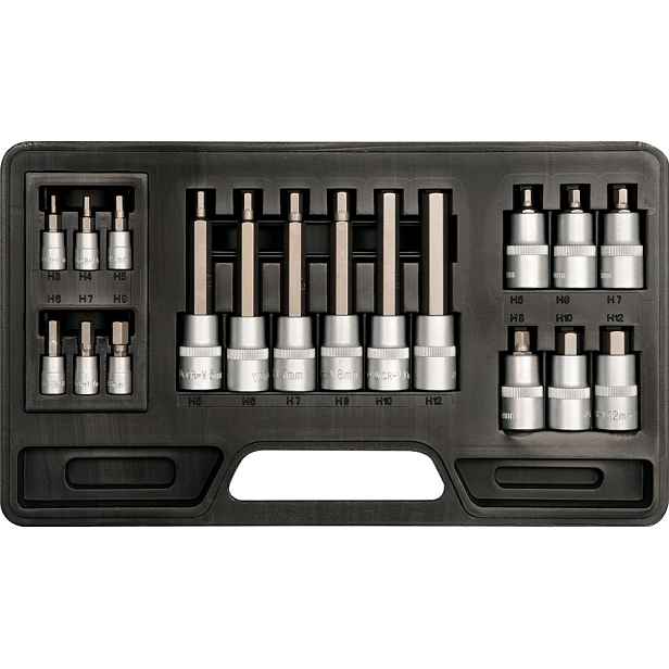 YATO Bity sada 18 ks imbus 3-12 mm