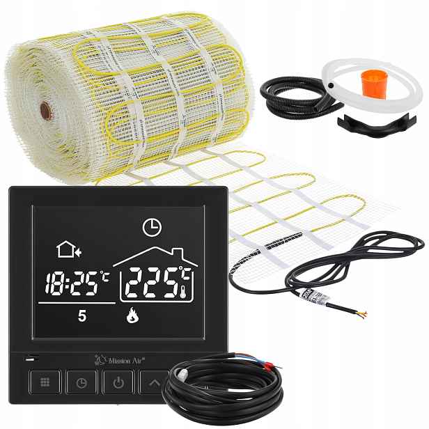 Set podlahového vytápění vyhřívací podložka 160 W/m² 18 m²