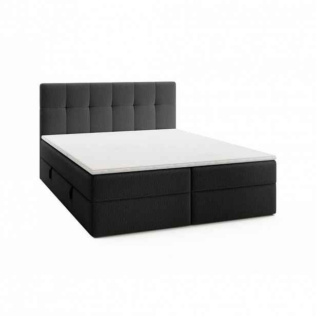 Fedve BOXSPRINGOVÁ POSTEL ORENO ROYAL 160x200 cm, Černá