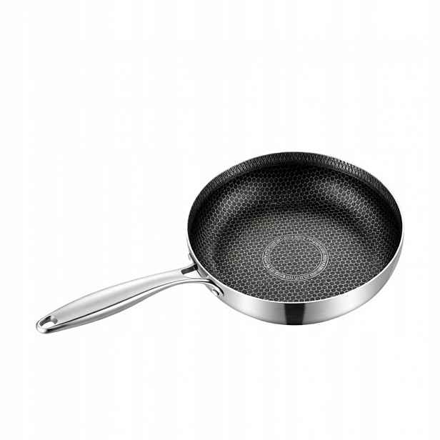 Pánev 24 cm Z Nerezové Oceli Pánev Medová Plástev Nepřilnavá