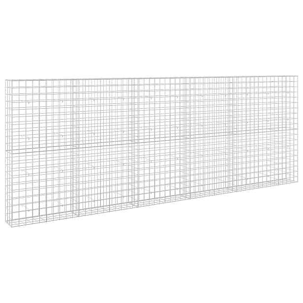 vidaXL Gabion s drátem 3,5 mm a síťkou 10x10 cm 550x30x200 cm