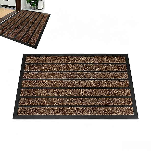 Vnější Stěrač Pod Dveře 60 x 90 Podložka Do Bot Velká Hnědá