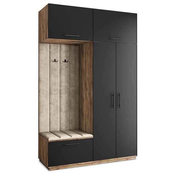 MASSENO MODERNÍ PŘEDSÍŇOVÁ SKŘÍŇ REMA, 150/240/60 cm, dekor dub