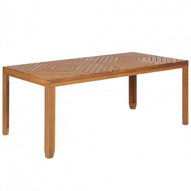 Beliani ZAHRADNÍ STŮL Akáciové dřevo světle hnědý 180/90 cm Baratti