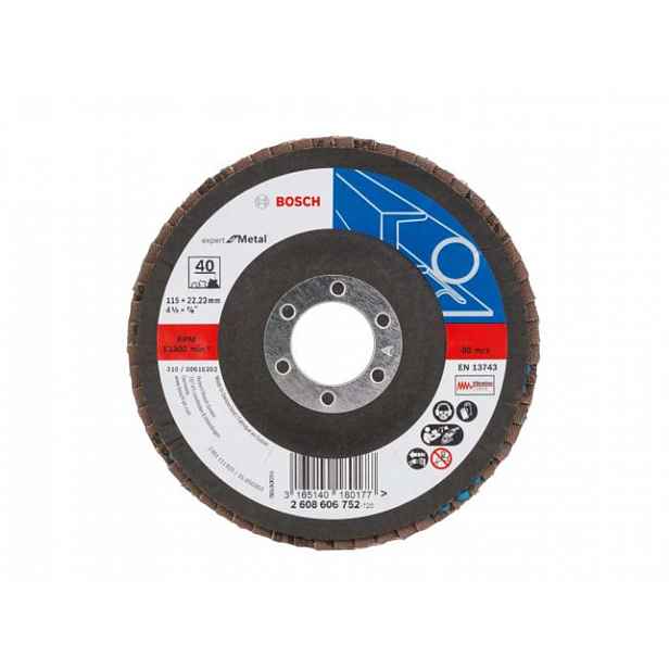 Bosch - Lamelový brusný kotouč na ocel, P40, průměr 115 mm 2608606752