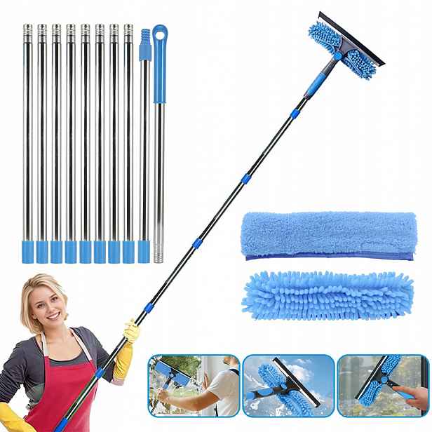 Čistič Velkých Oken Čistič Skel Zrcadla Regulace 424 CM 2 v 1