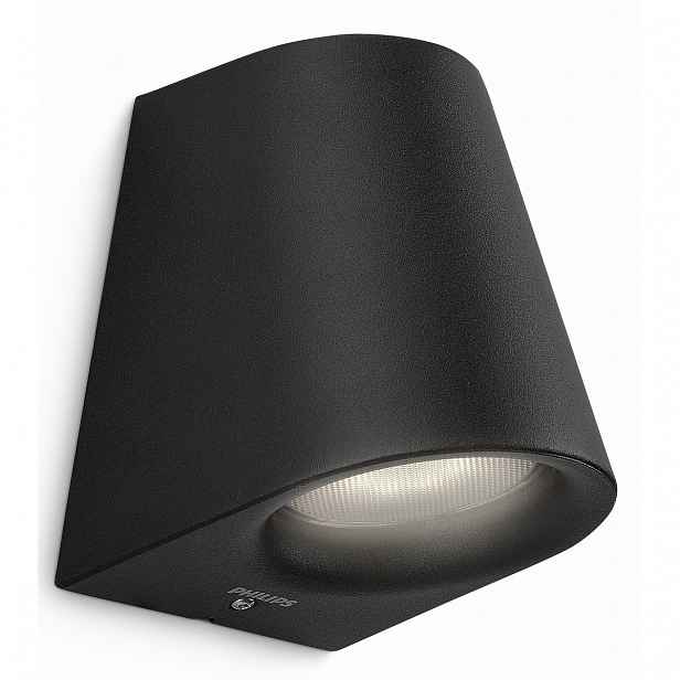Philips 17287/30/16 Virga Venkovní nástěnné LED svítidlo 12 cm, černá