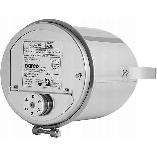 Regulátor stabilizátoru komínového tahu s páskou Fi 150 Rcr 120- 200 Darco