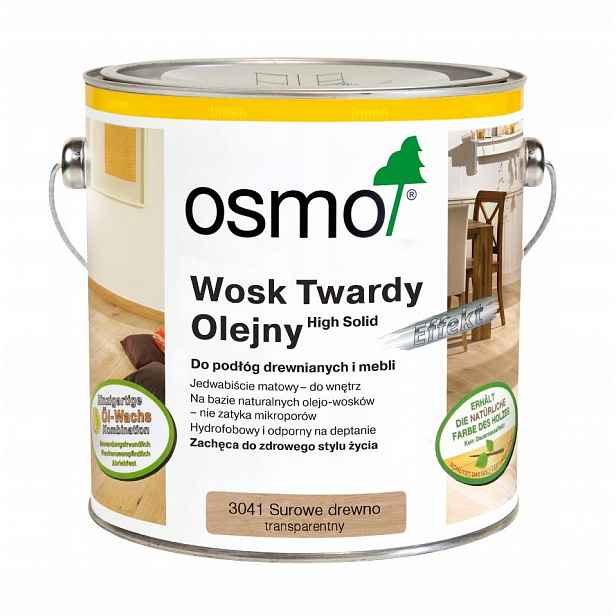 Tvrdý vosk olejový Osmo 3041 surové dřevo 2,5 l