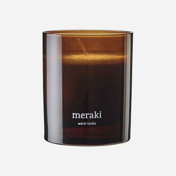 Vonná svíčka Meraki WARM TONKA - hnědá