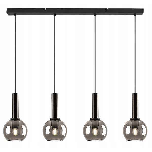 Závěsná lampa E27 4x40W černá 72174 Centio Rabalux